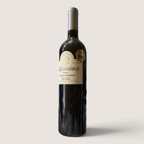 Botella de vino tinto Alfonsina Reserva Cabernet Sauvignon de Mi tienda, origen Valle del Maule, Chile